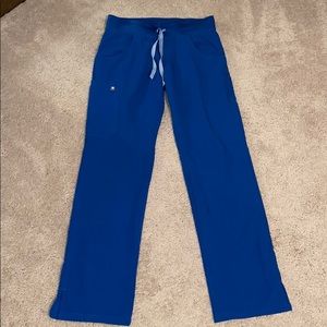 Figs Kade cargo scrub pants in royal blue